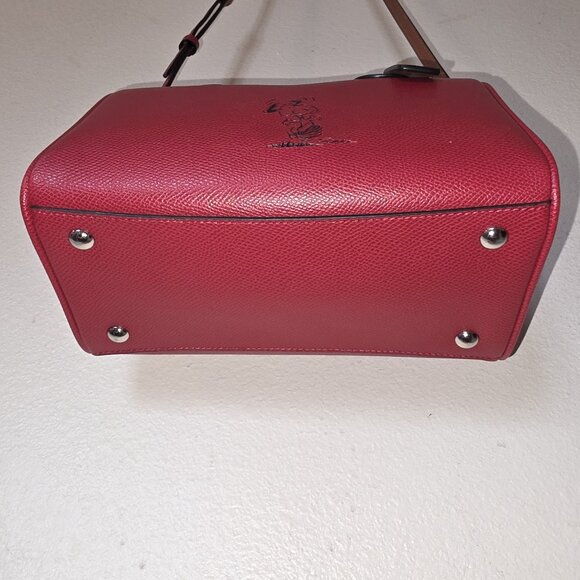 Coach x Peanuts Snoopy Mini Bennett Satchel Bag Red Leather F37272 NWOT Limited - Picture 15 of 16